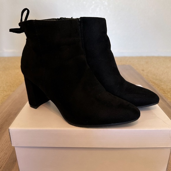 Faux Suede Ankle Boots - Picture 2 of 8